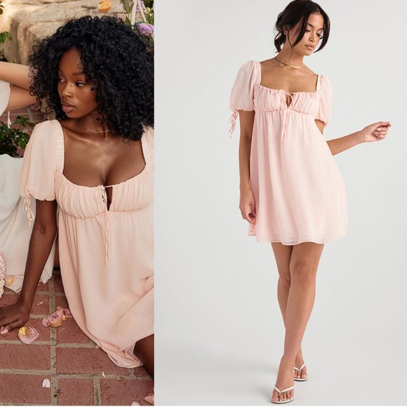 HOUSE OF CB 'Princess' Pink Quartz Mini Dress NWOT - Picture 6 of 15